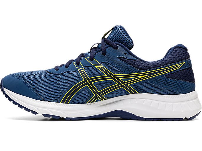 Dark Grey / Yellow Asics GEL-CONTEND 6 Men's Running Shoes | MUHX5986