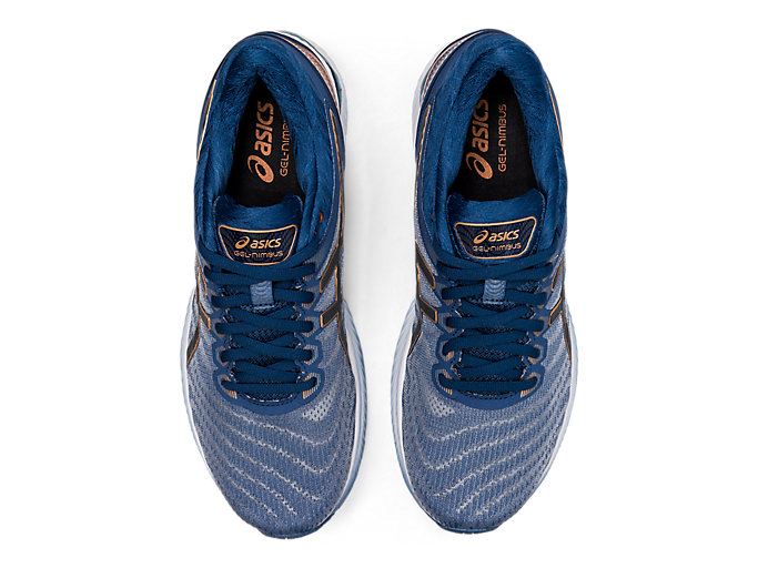 Deep Grey Asics GEL-NIMBUS 22 (4E) Men's Running Shoes | ZUWX2683