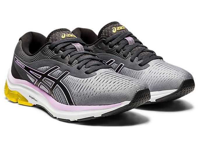 Deep Grey Asics GEL-PULSE 12 Women's Running Shoes | HKMN8361