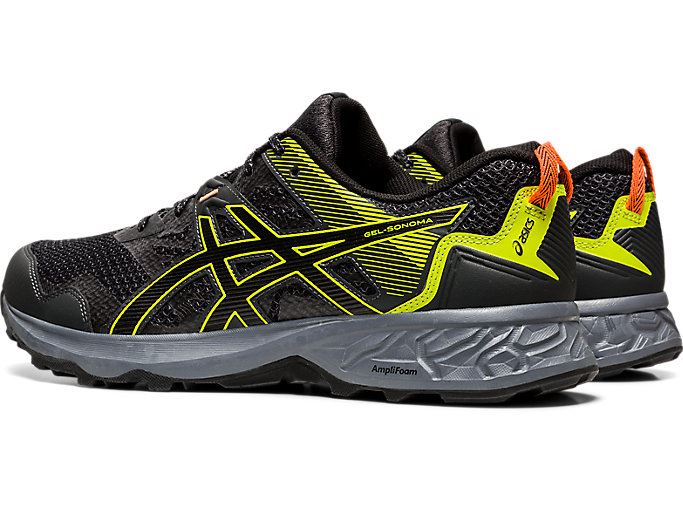 Deep Grey / Black Asics GEL-Sonoma 5 Men's Trail Running Shoes | RQPO6923