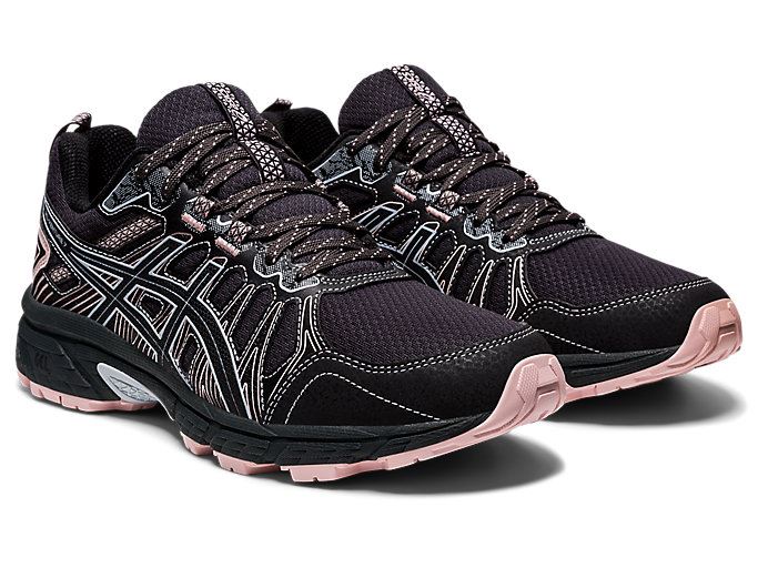 Deep Grey / Black Asics GEL-VENTURE 7 Women's Trail Running Shoes | KSIK2935