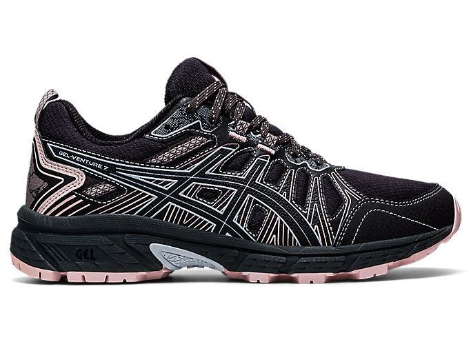 Deep Grey / Black Asics GEL-VENTURE 7 Women's Trail Running Shoes | KSIK2935