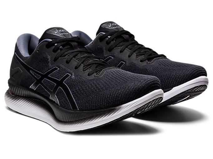 Deep Grey / Black Asics GLIDERIDE Men's Running Shoes | ULHF6127