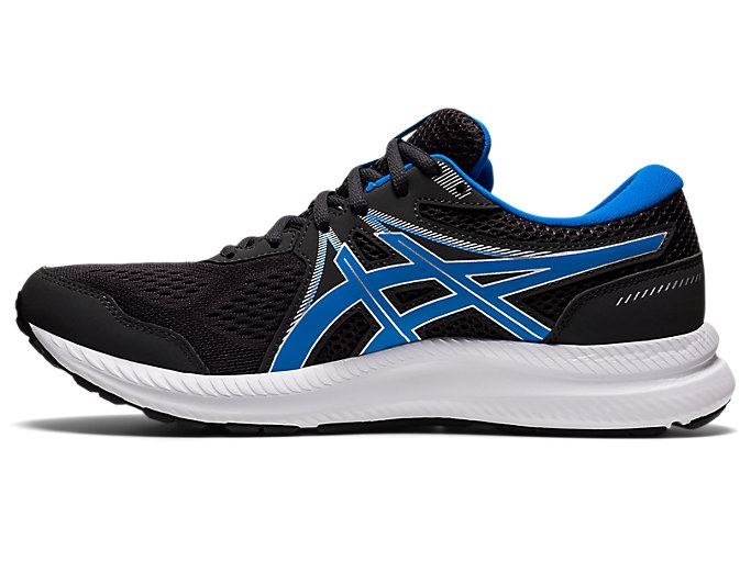 Deep Grey / Blue Asics GEL-CONTEND 7 Men's Running Shoes | GOHC7095