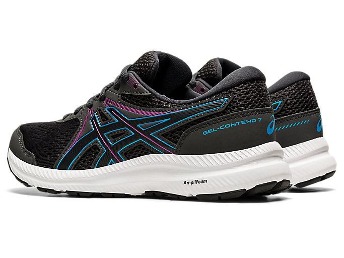 Deep Grey / Light Turquoise Asics GEL-CONTEND 7 Women's Running Shoes | PMEP2134