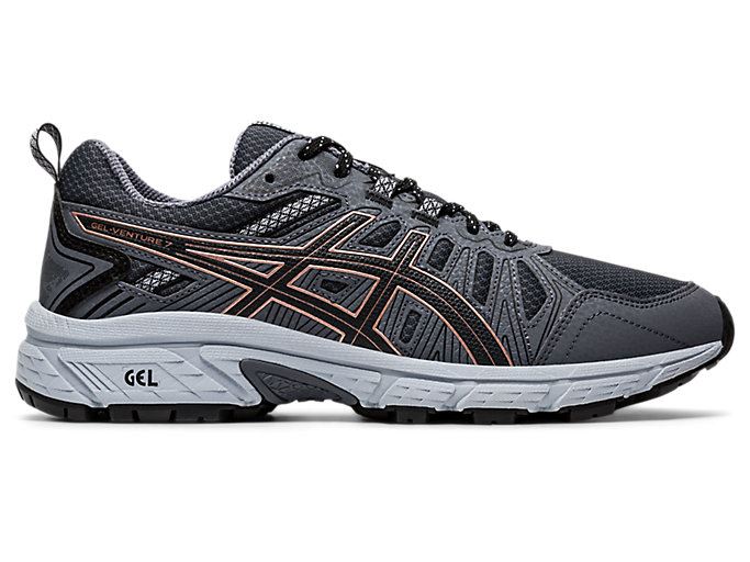 Deep Grey / Rose Gold Asics GEL-VENTURE 7 Women's Running Shoes | MNSG1705