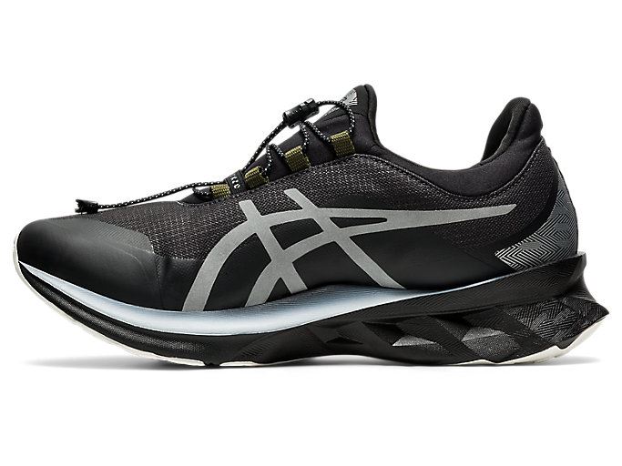 Deep Grey / Silver Asics Novablast AWL Men's Running Shoes | UKWN2094