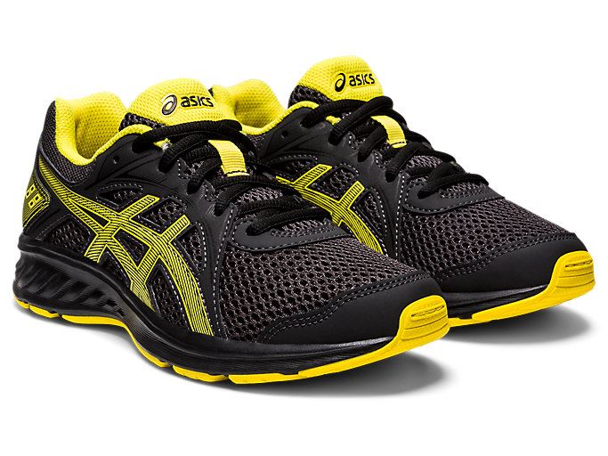 Deep Grey / Yellow Asics Jolt 2 GS Kids' Sneakers | ZTIY4689