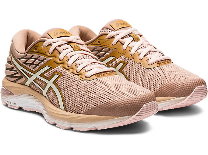 Dusty Steppe / Birch Asics GEL-CUMULUS 21 Women's Running Shoes | BRVV4995