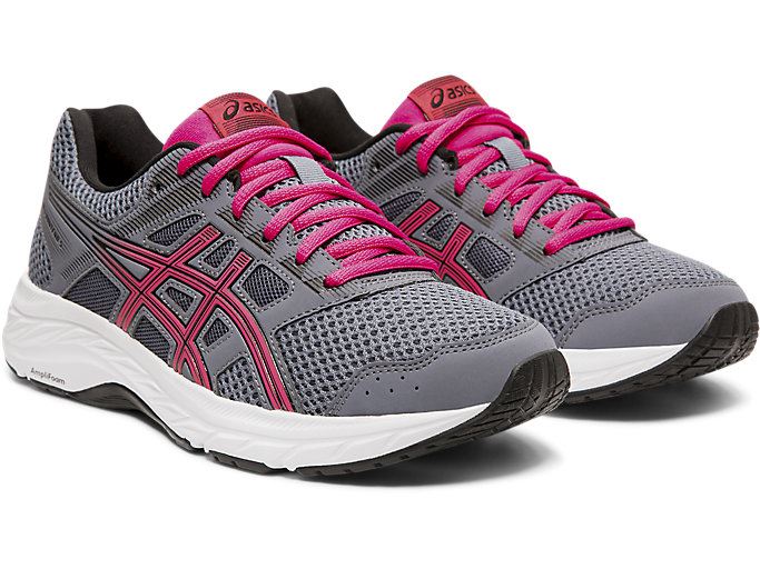 Fuchsia Purple Asics GEL-CONTEND 5 (D) Women's Running Shoes | RZCY8090