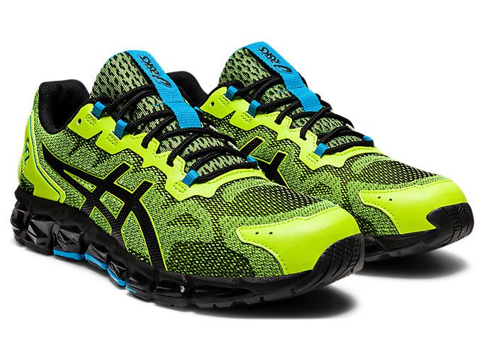 Green / Black Asics GEL-QUANTUM 360 6 Men's Sneakers | BHJI4345