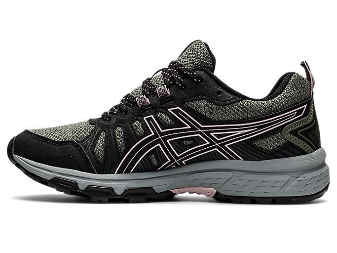 Green / Rose Asics GEL-VENTURE 7 Women's Trail Running Shoes | ZMXM8719