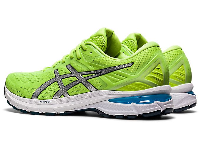 Green / Silver Asics GT-2000 9 Men's Running Shoes | TYUC4327