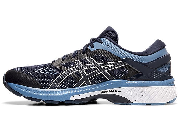 Grey Asics GEL-KAYANO 26 (2E) Men's Running Shoes | DHJS6632