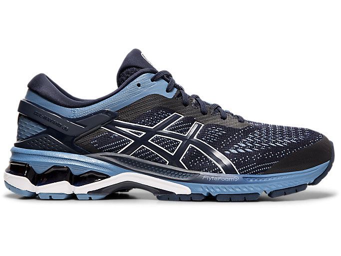 Grey Asics GEL-KAYANO 26 (2E) Men's Running Shoes | DHJS6632