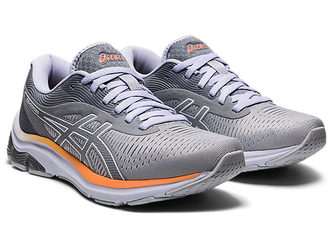 Grey Asics GEL-PULSE 12 Women's Running Shoes | YFFE0629