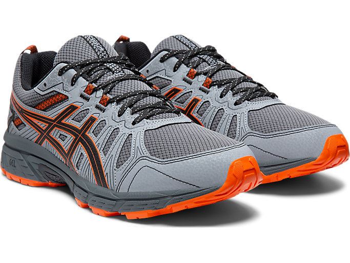 Grey Asics GEL-VENTURE 7 (4E) Men's Trail Running Shoes | HWJN2915