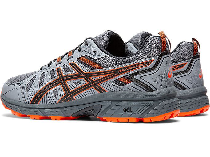 Grey Asics GEL-VENTURE 7 (4E) Men's Trail Running Shoes | HWJN2915