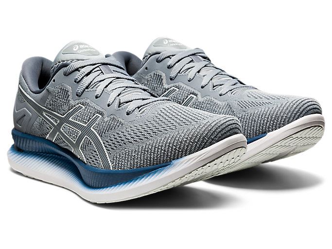 Grey Asics GLIDERIDE Men's Running Shoes | FLZN9793