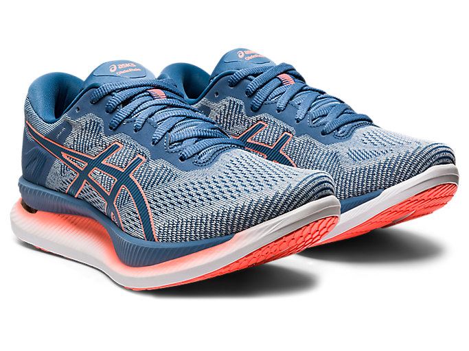 Grey Asics GLIDERIDE Women's Running Shoes | TYBH1227