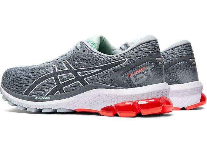 Grey Asics GT-1000 9 Women's Running Shoes | KDMC4158