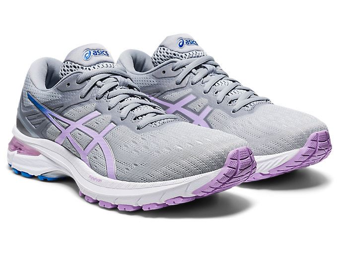 Grey Asics GT-2000 9 Women's Running Shoes | ACNK2608