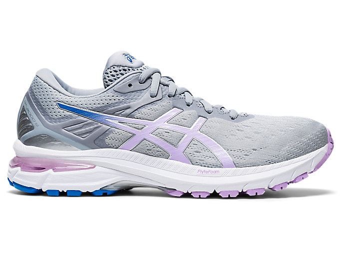 Grey Asics GT-2000 9 Women's Running Shoes | ACNK2608