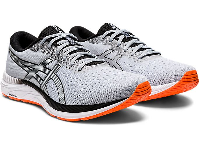 Grey / Black Asics GEL-Excite 7 Men's Running Shoes | LBXF2623