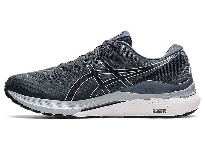 Grey / Black Asics GEL-KAYANO 28 Men's Running Shoes | OAEE6121