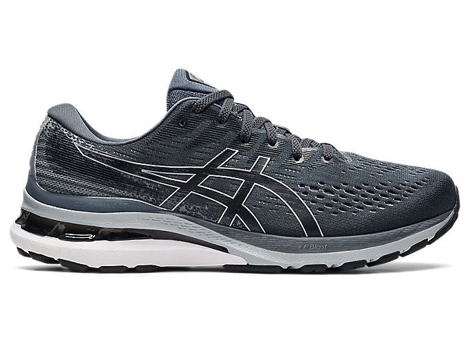 Grey / Black Asics GEL-KAYANO 28 Men\'s Running Shoes | OAEE6121