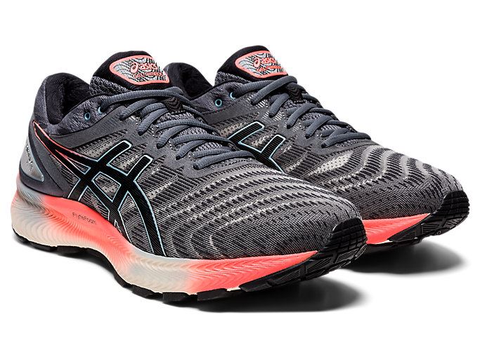 Grey / Black Asics GEL-NIMBUS LITE Men's Running Shoes | CKBZ8461