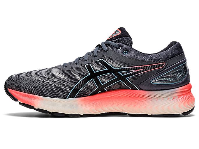 Grey / Black Asics GEL-NIMBUS LITE Men's Running Shoes | CKBZ8461