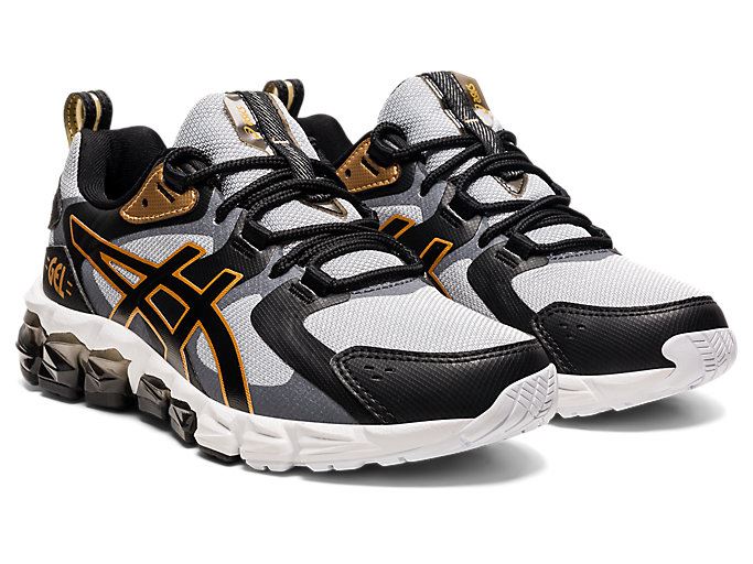 Grey / Black Asics GEL-QUANTUM 180 6 GS Kids' Sneakers | GTDV6539