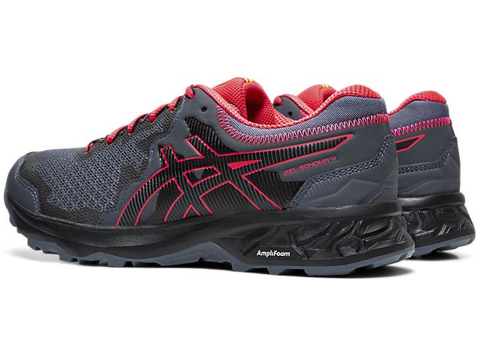 Grey / Black Asics GEL-SONOMA 4 Women's Trail Running Shoes | WHFF0298