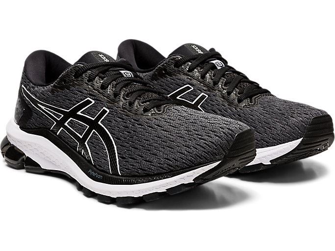 Grey / Black Asics GT-1000 9 (D) Women's Running Shoes | PUHN9899