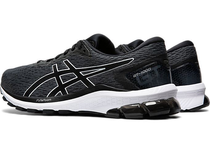 Grey / Black Asics GT-1000 9 Men's Running Shoes | MTEM6276