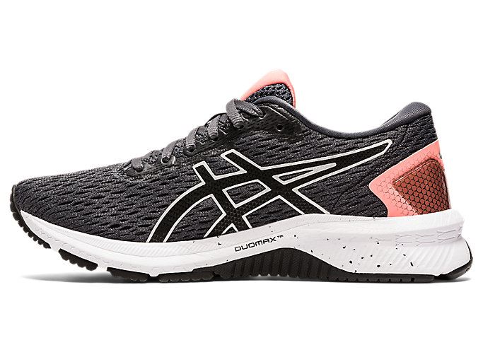 Grey / Black Asics GT-1000 9 Women's Running Shoes | HQWO7876