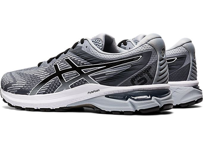 Grey / Black Asics GT-2000 8 Men's Running Shoes | TLFE0073