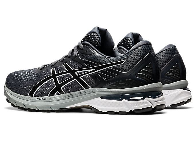 Grey / Black Asics GT-2000 9 (2E) Men's Running Shoes | WGPO8706