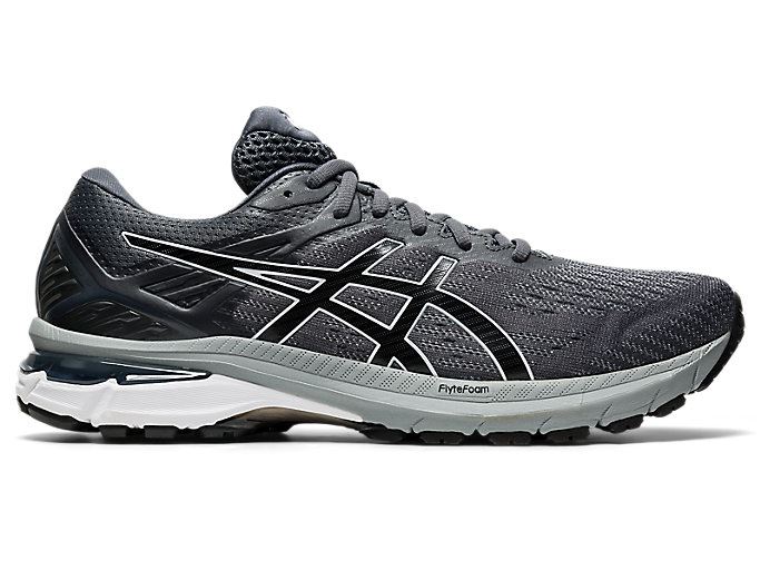 Grey / Black Asics GT-2000 9 (2E) Men\'s Running Shoes | WGPO8706