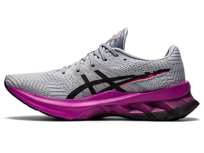 Grey / Black Asics NOVABLAST Women's Running Shoes | FLHB7691