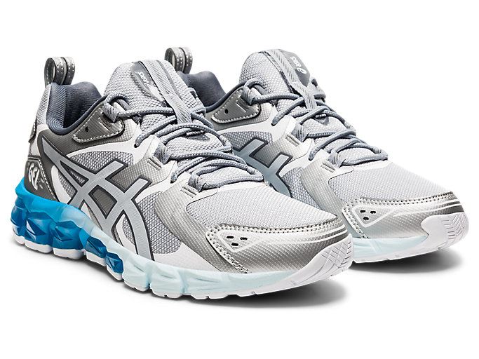 Grey / Blue Asics GEL-QUANTUM 180 Women's Sneakers | ZZLF9440