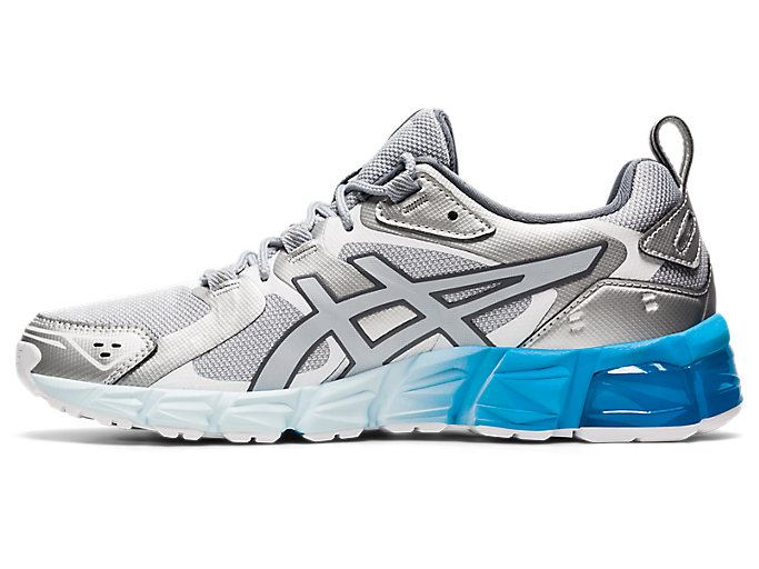 Grey / Blue Asics GEL-QUANTUM 180 Women's Sneakers | ZZLF9440