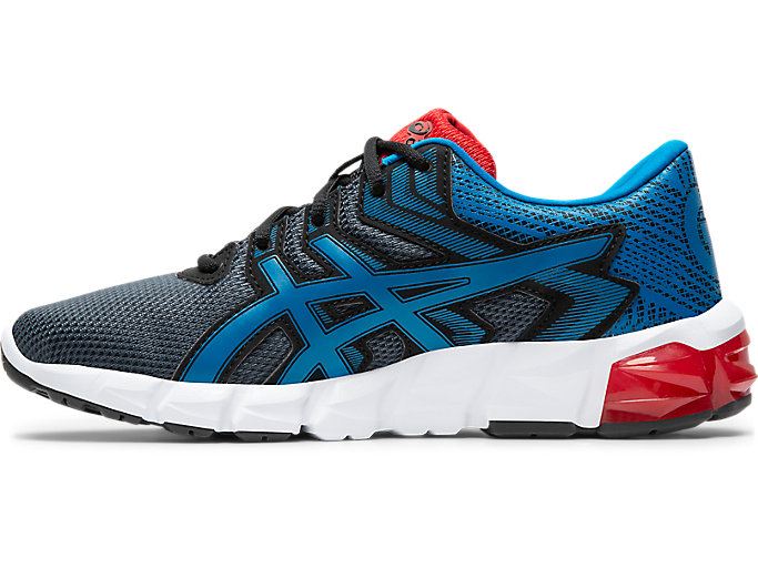 Grey / Blue Asics GEL-Quantum 90 2 GS Kids' Sneakers | RDUH4055