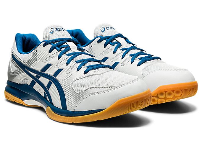 Grey / Blue Asics GEL-ROCKET 9 Men's Volleyball Shoes | WRZZ4851