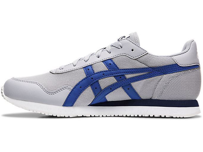 Grey / Blue Asics TIGER RUNNER Men's Sneakers | OEZK8394