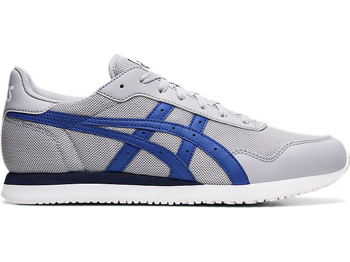 Grey / Blue Asics TIGER RUNNER Men's Sneakers | OEZK8394