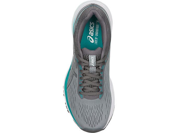 Grey / Dark Grey Asics GT-1000 7 Women's Running Shoes | MYJP1709