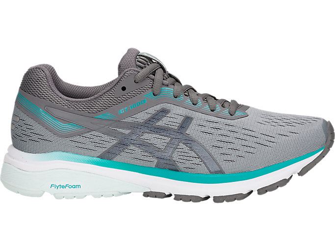 Grey / Dark Grey Asics GT-1000 7 Women\'s Running Shoes | MYJP1709