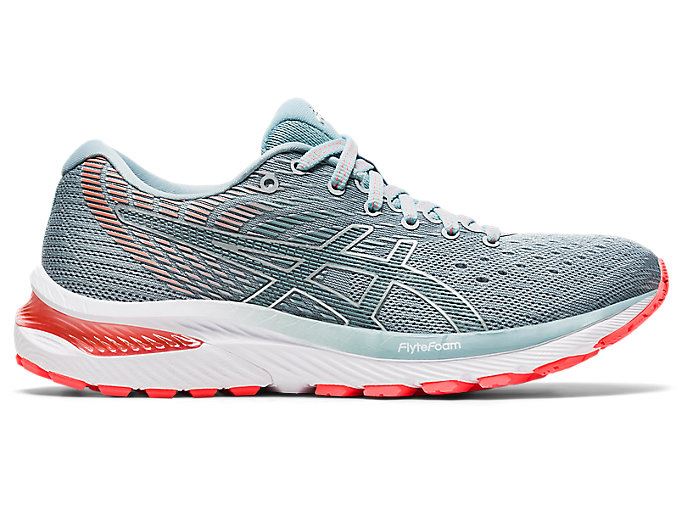 Grey / Light Grey Asics GEL-CUMULUS 22 (D) Women's Running Shoes | LBJT7323